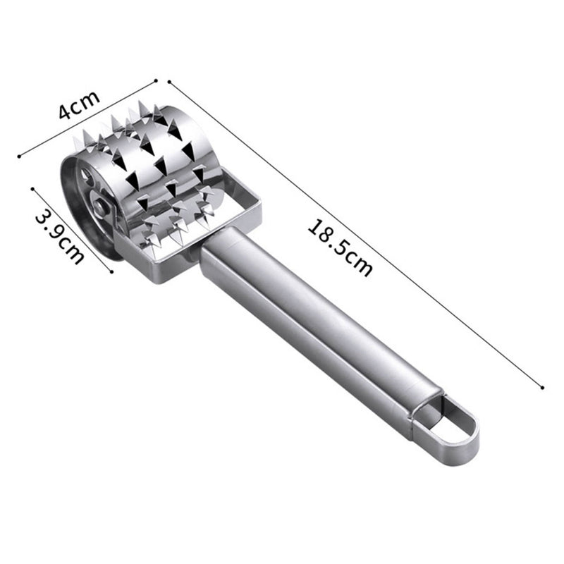Amaciador e Preparador de Carne, de Rolamendo de Aço Inoxidável