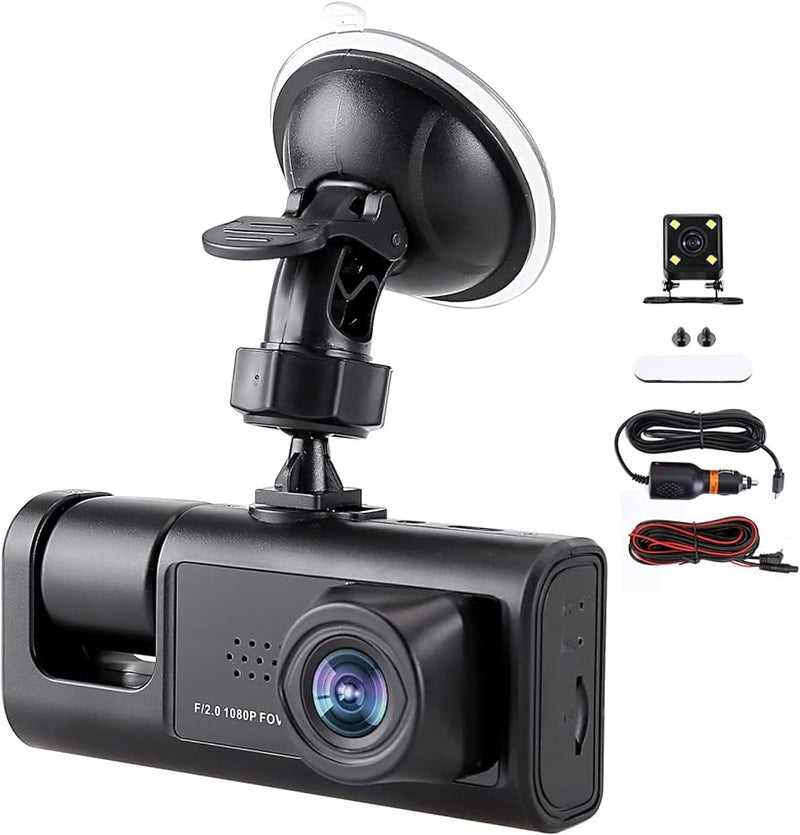 Câmera Veicular Mult Drive 360° HD 1080P Frontal e Traseira