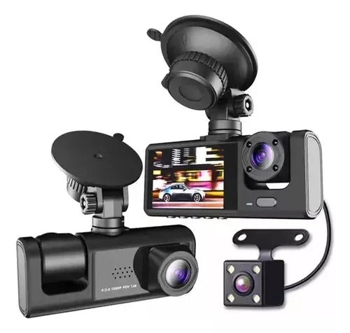 Câmera Veicular Mult Drive 360° HD 1080P Frontal e Traseira