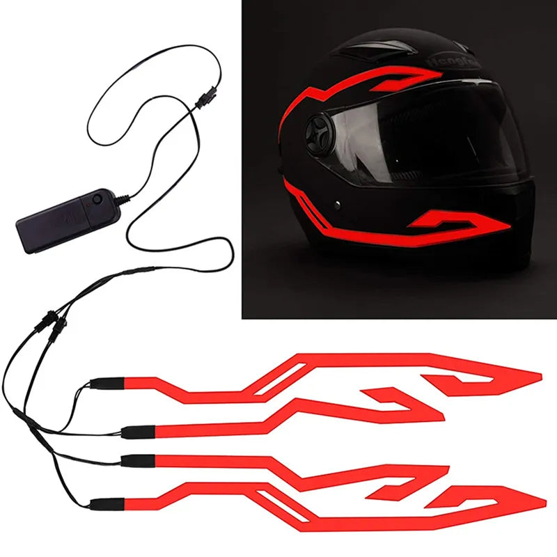 LightRider - Adesivo LED para capacete de Motociclismo