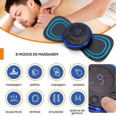 Massageador Portátil Ortopédico Elétrico com Controle Remoto Voguish